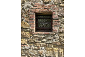 … The original stable wall and its small window frame… So materic