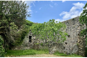 … The castle wall built by Ubertini family in the 11th century