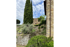 … Climbing the original stairs carved into the stone
